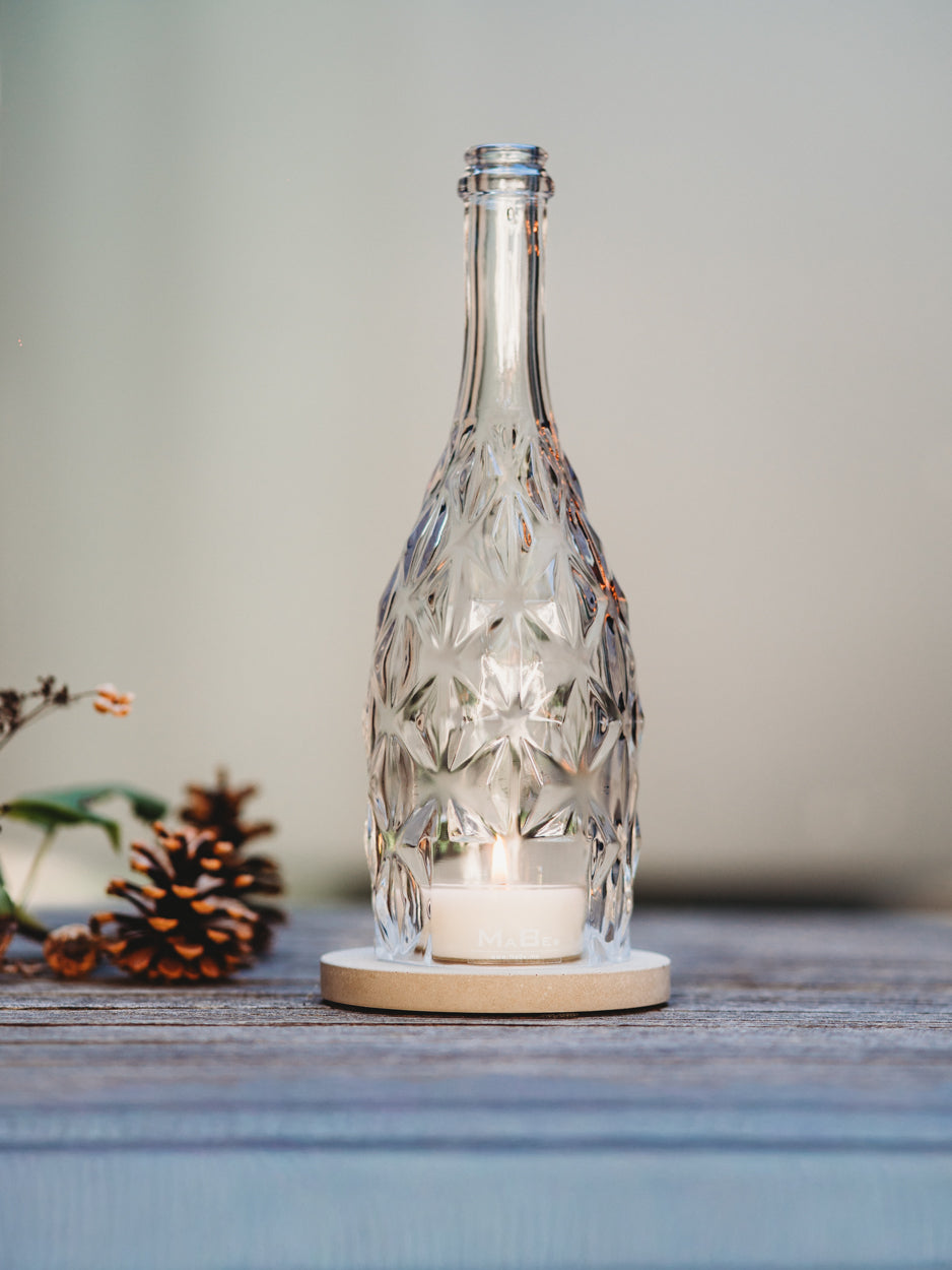 Windlicht schwer & mit toller Struktur - besonderes Geschenk