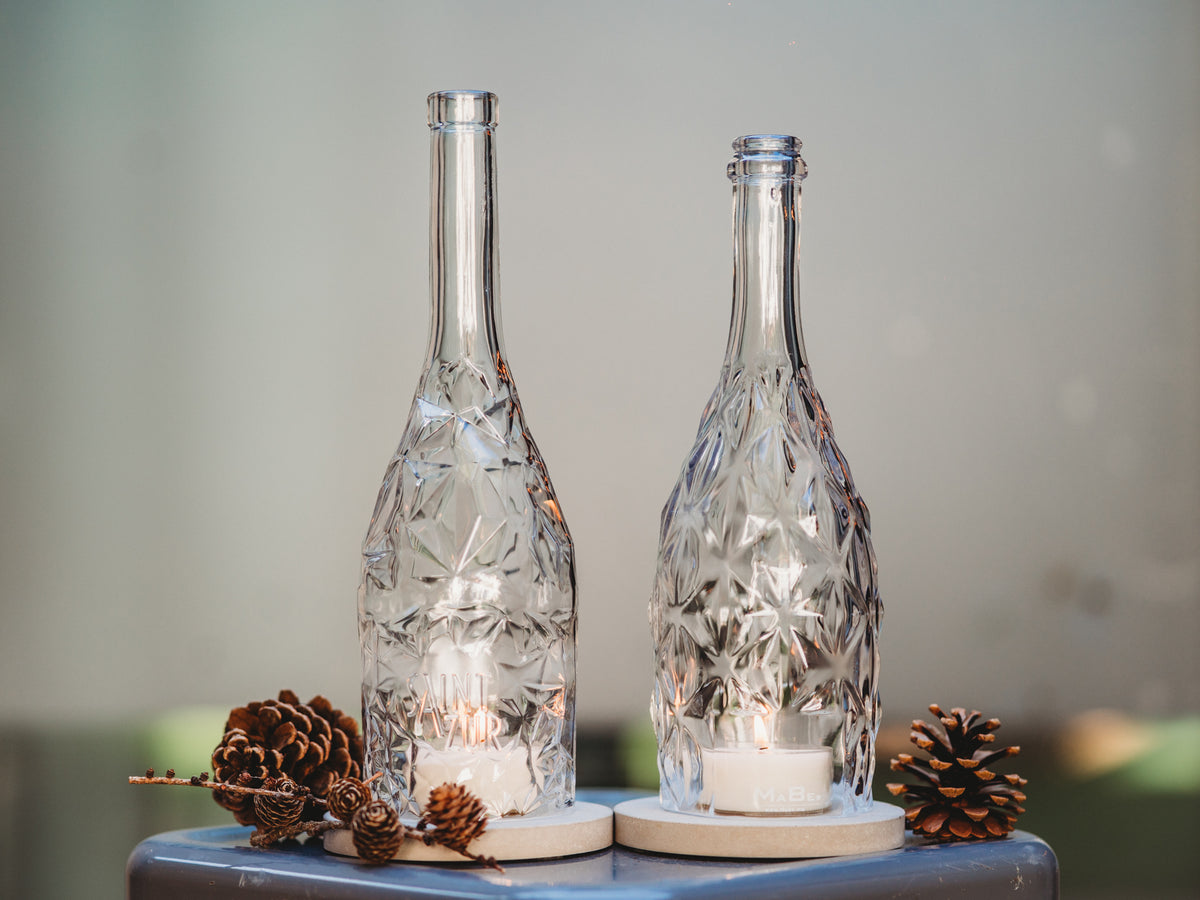 Windlicht schwer & mit toller Struktur - besonderes Geschenk