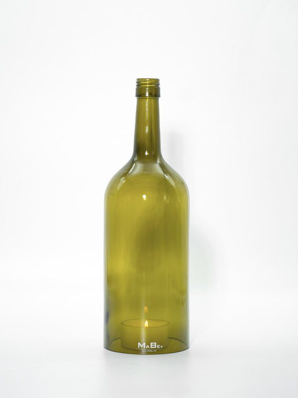 Windlicht 1,5 l Bordeaux in oliv mit Schraub - MaBe®