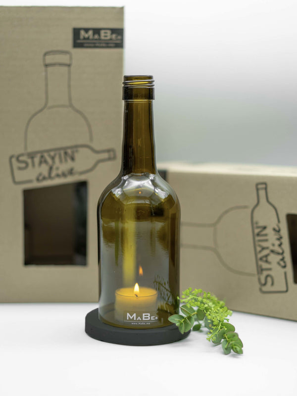 Windlicht klein - tolles Mitbringsel zur Party - im Geschenkkarton - MaBe®