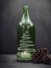 Windlicht mit  Tannenbaum Laser Gravur  - geht aber auch das ganze Jahr - MaBe®