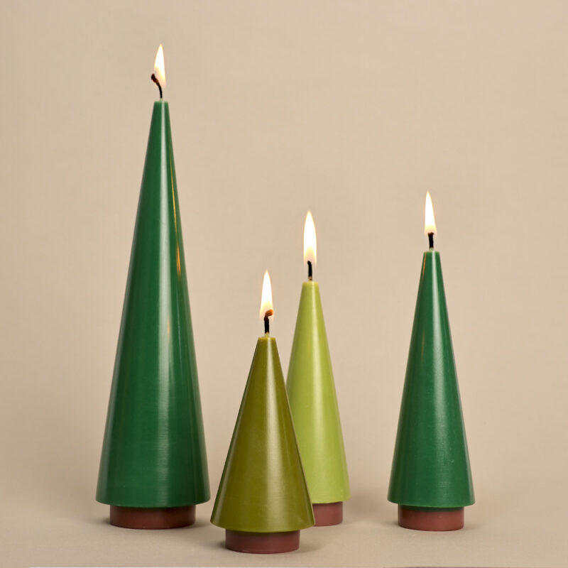 Wintertanne 🌲 tolle Stearin Kerze Candle Tree BIG - kleiner Weihnachtsgruß 🌟 von notthegirlwhomissesmuch