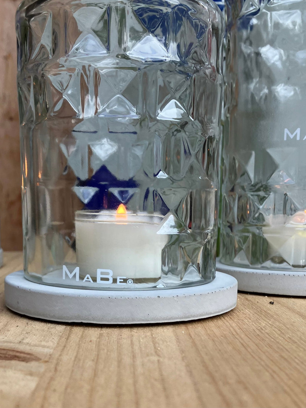 Three Sixty Vodka Windlicht - mit markantem Facettenschliff - 18cm - MaBe®