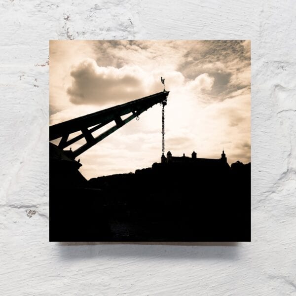 Würzburg - Alter Kran - Fotoquadrat von KILA - Würzburg Liebe
