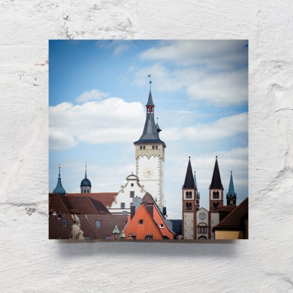 Würzburg - Kirchturmspitzen - Fotoquadrat von KILA