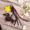 Dackel Schlüsselanhänger mit Stern ⭐️ witziges Mitbringsel