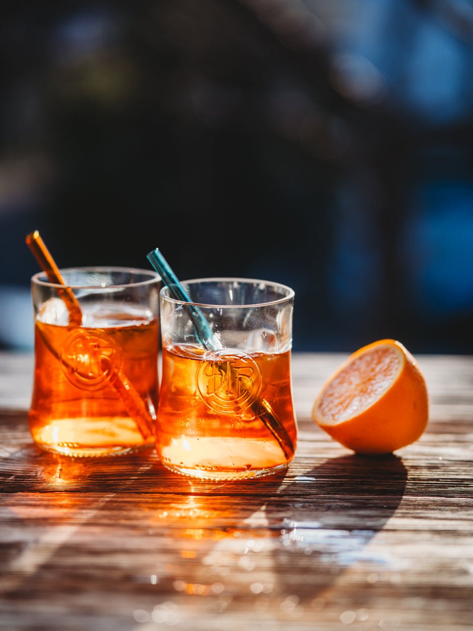 ☀️ das NEUE APEROL Glas 🧡 🍊 aus der Literflasche gefertigt - toll für Longdrinks