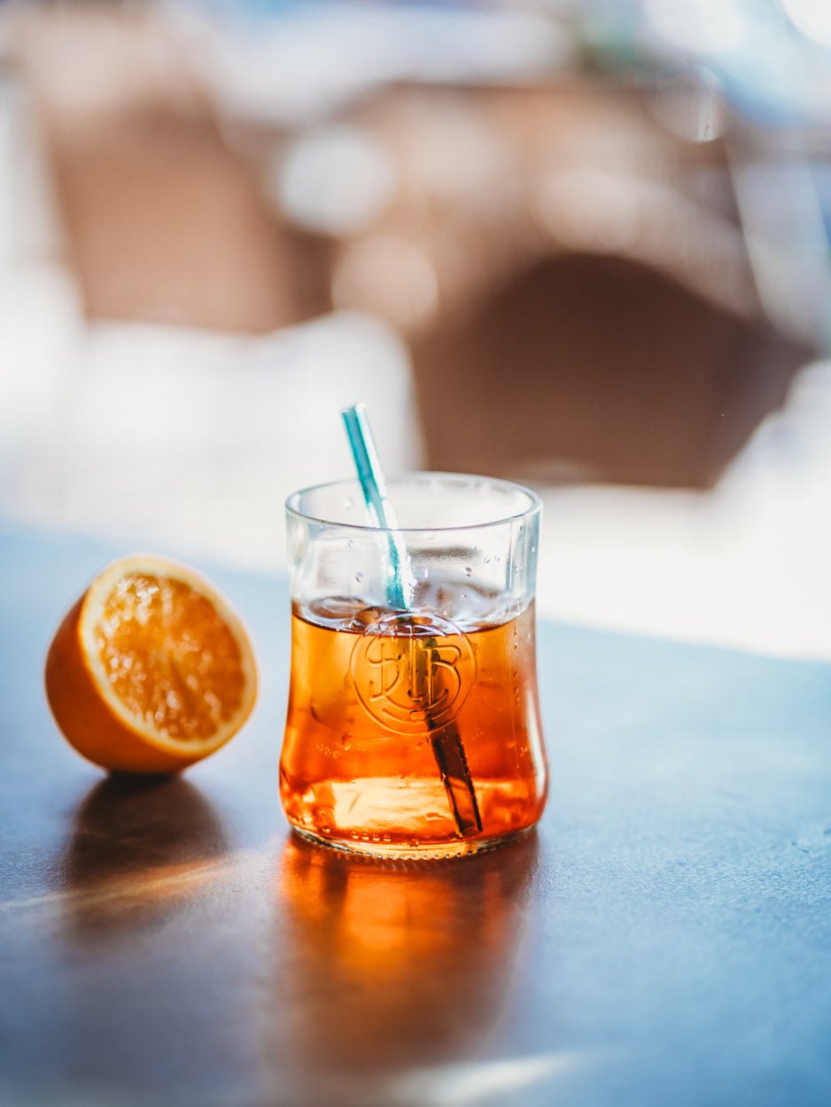☀️ das NEUE APEROL Glas 🧡 🍊 aus der Literflasche gefertigt - toll für Longdrinks