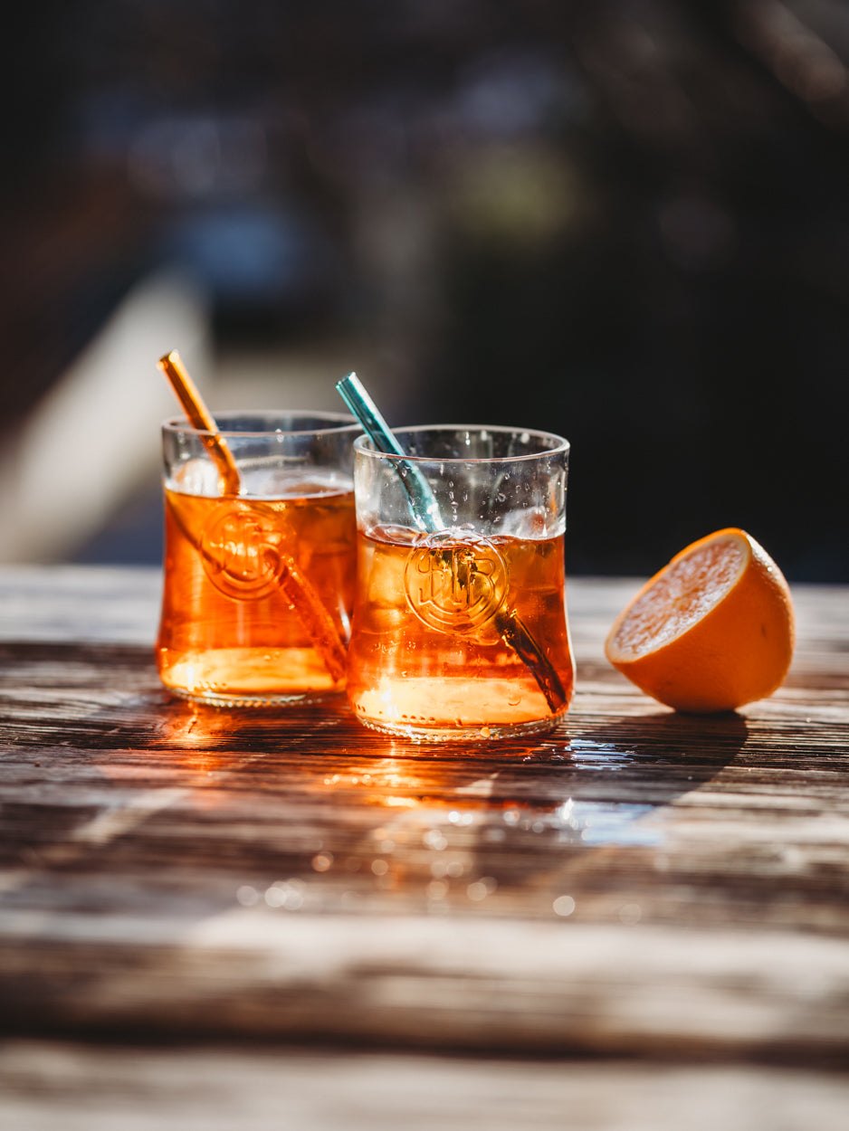 ☀️ das NEUE APEROL Glas 🧡 🍊 aus der Literflasche gefertigt - toll für Longdrinks