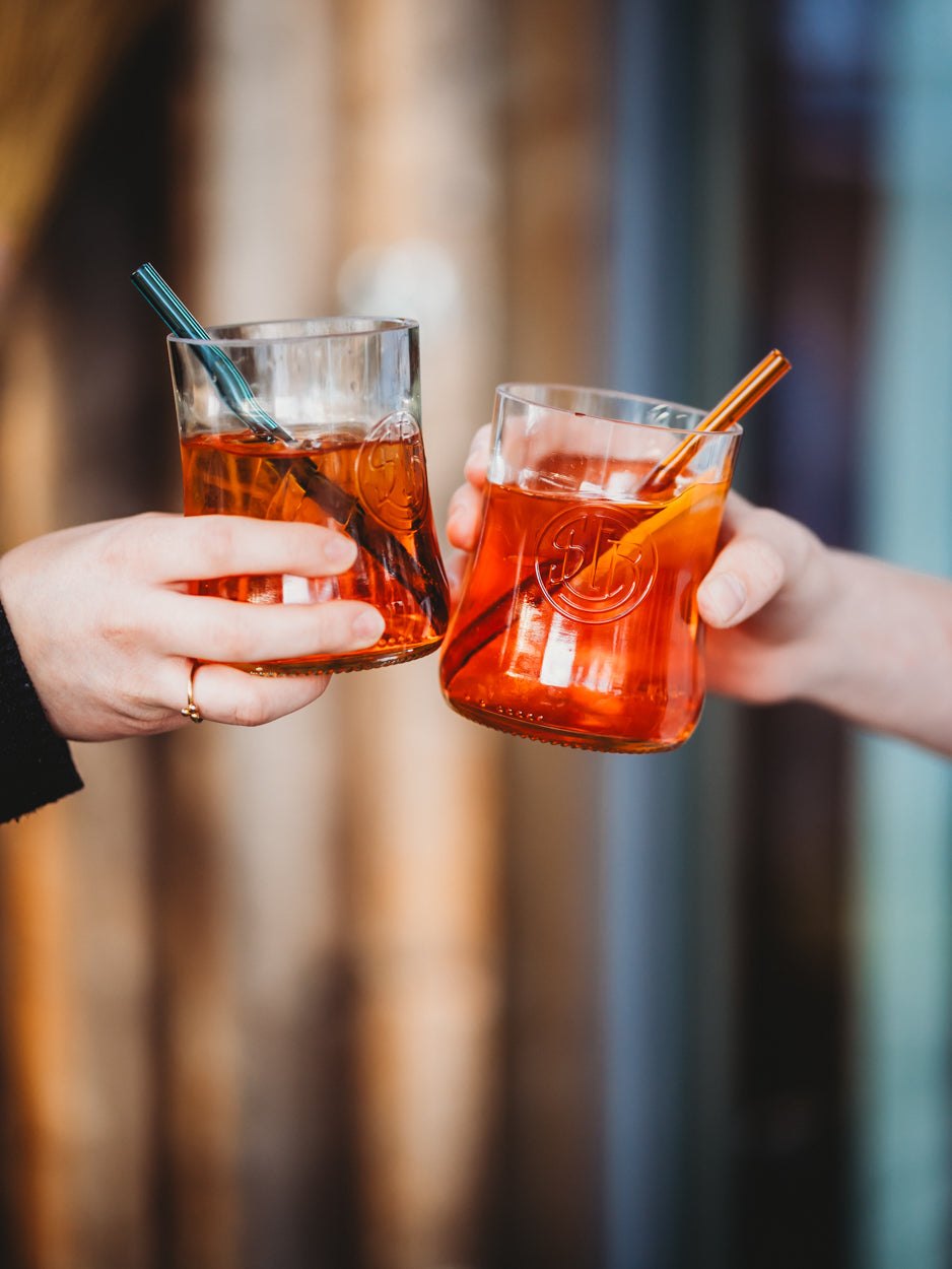 ☀️ das NEUE APEROL Glas 🧡 🍊 aus der Literflasche gefertigt - toll für Longdrinks