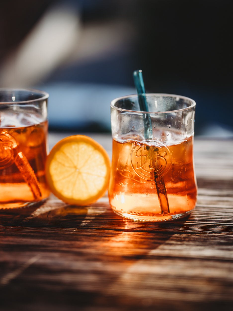 ☀️ das NEUE APEROL Glas 🧡 🍊 aus der Literflasche gefertigt - toll für Longdrinks