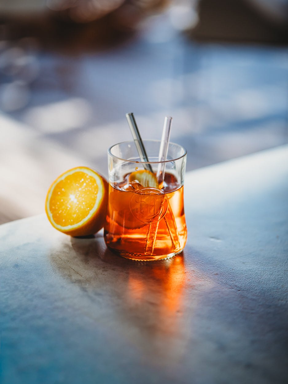 ☀️ das NEUE APEROL Glas 🧡 🍊 aus der Literflasche gefertigt - toll für Longdrinks
