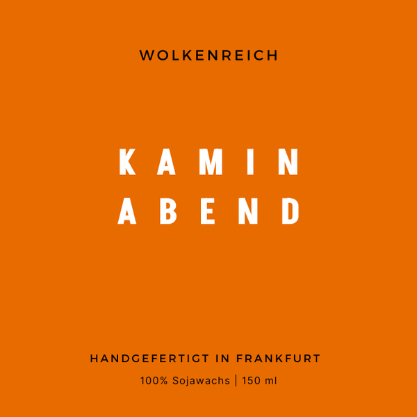 Duftkerze Kaminabend 🧡 🔥 von Wolkenreich aus Frankfurt am Main