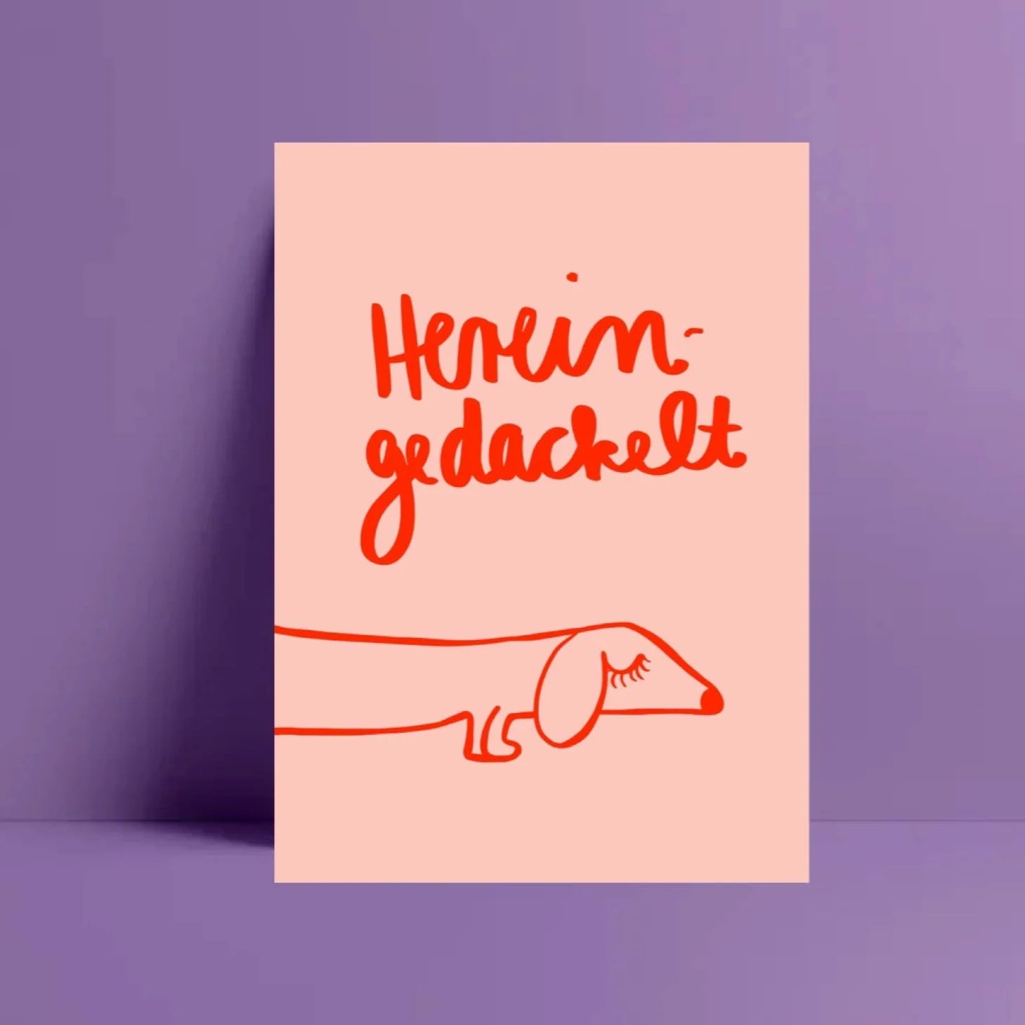 Hereingedackelt  - Postkarte von Ute Arnold - hej ibiza