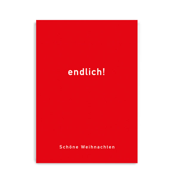 endlich! - bald ist Weihnachten ❤️ Postkarte von notthegirl aus Hamburg - Weihnachtspost