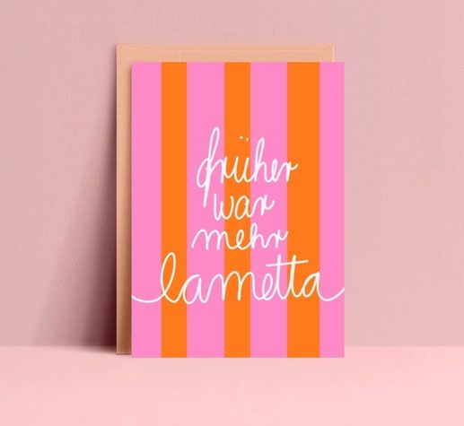 früher war mehr Lametta 🧡 Postkarte von Ute Arnold 🩷 hej ibiza