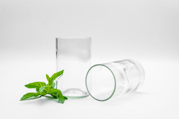 Trink Glas - Upcycling aus der dt. Weinflasche - witzig & ecofriendly - B2B