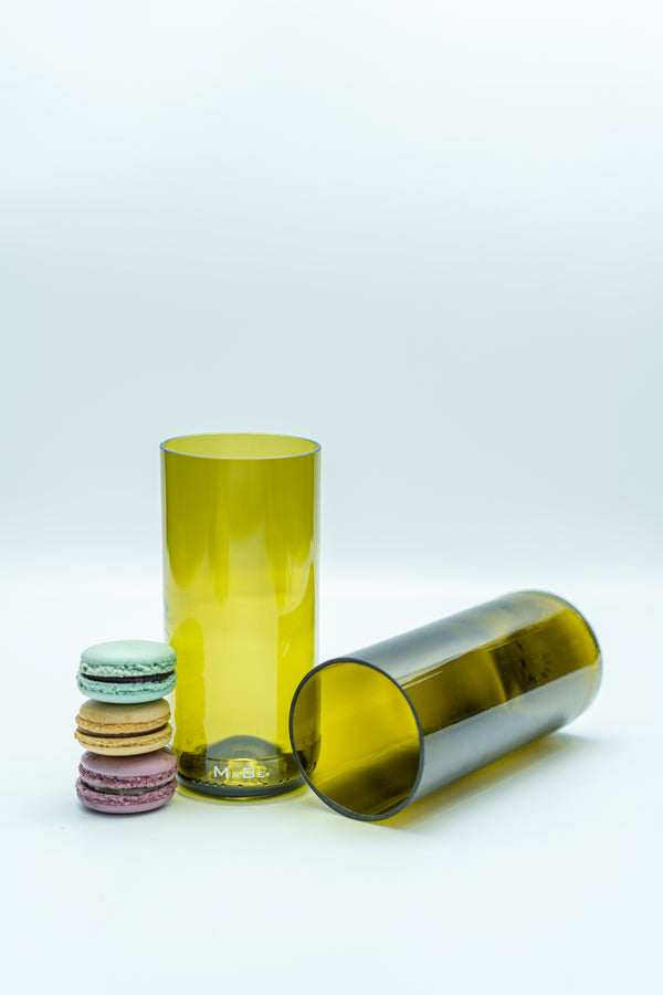 Trink Glas - Upcycling aus der dt. Weinflasche - witzig & ecofriendly - B2B