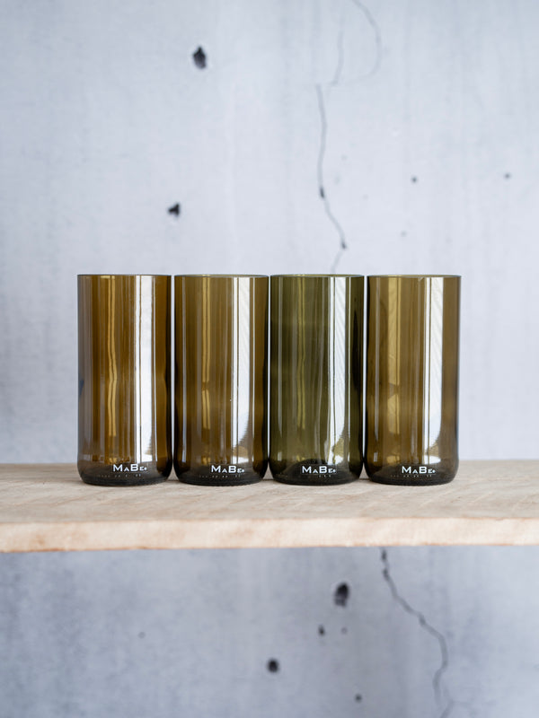 Trink Glas - Upcycling aus der dt. Weinflasche - witzig & ecofriendly - B2B