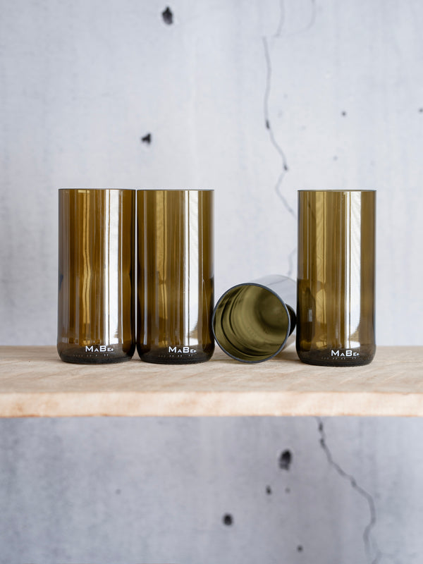 Trink Glas - Upcycling aus der dt. Weinflasche - witzig & ecofriendly - B2B
