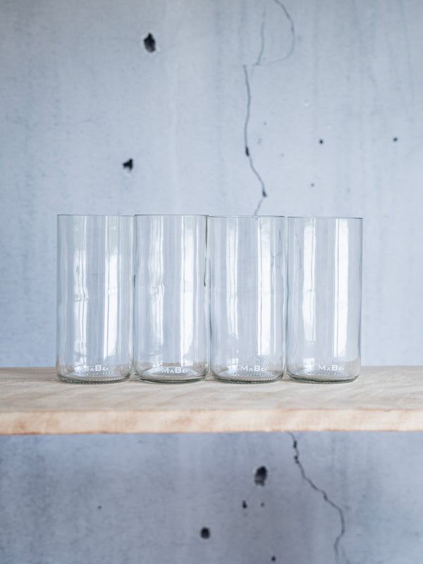 Trink Glas - Upcycling aus der dt. Weinflasche - witzig & ecofriendly - B2B