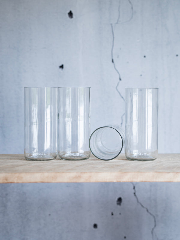 Trink Glas - Upcycling aus der dt. Weinflasche - witzig & ecofriendly - B2B
