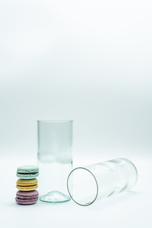 Trink Glas - Upcycling aus der dt. Weinflasche - witzig & ecofriendly - B2B