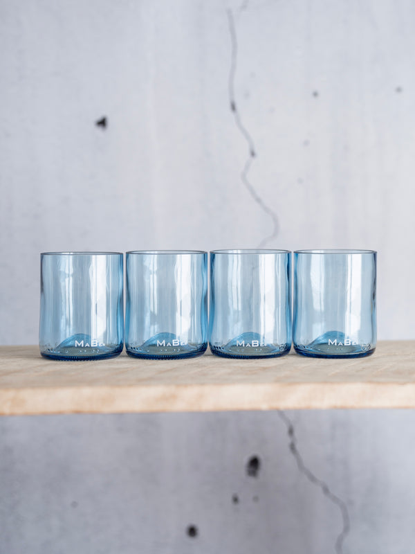 Trink Glas 250ml - Upcycling aus der dt. Weinflasche - witzig & ecofriendly - B2B