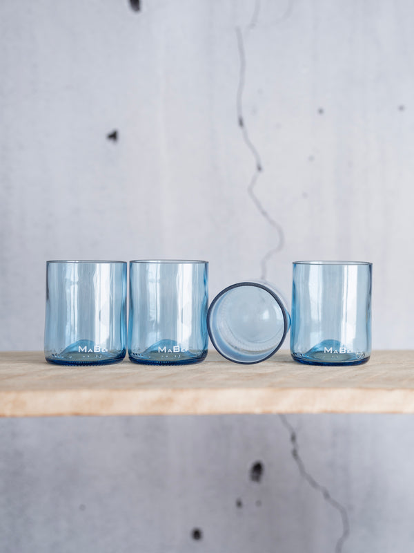 Trink Glas 250ml - Upcycling aus der dt. Weinflasche - witzig & ecofriendly - B2B