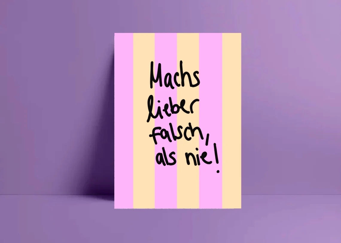 Machen ! - witzige Postkarte von Ute Arnold - hej ibiza