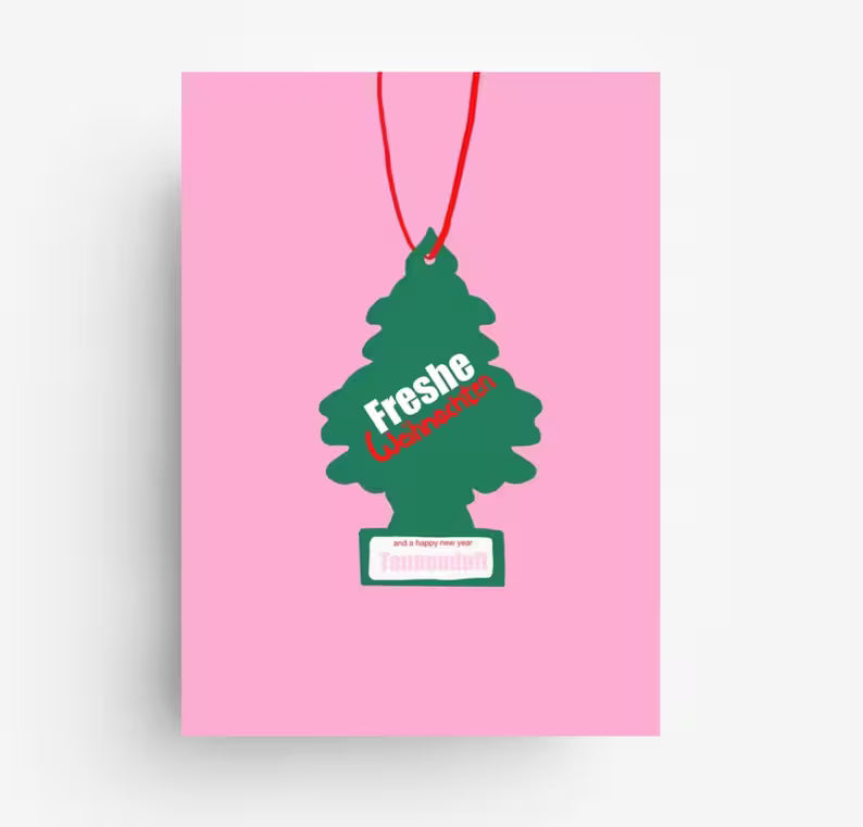 freshe Weihnachten 🌲 witzige Postkarte von Ute Arnold - hej ibiza