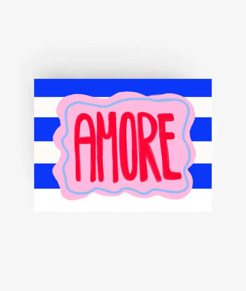 AMORE  ❤️ Postkarte von Ute Arnold 🔵 hej ibiza