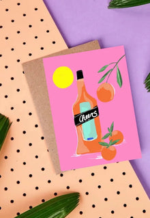 Aperitivo time ! - witzige Postkarte von Ute Arnold - hej ibiza