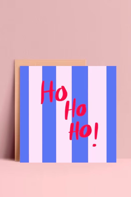 Ho Ho Ho ! - Weihnachts Postkarte von Ute Arnold - hej ibiza