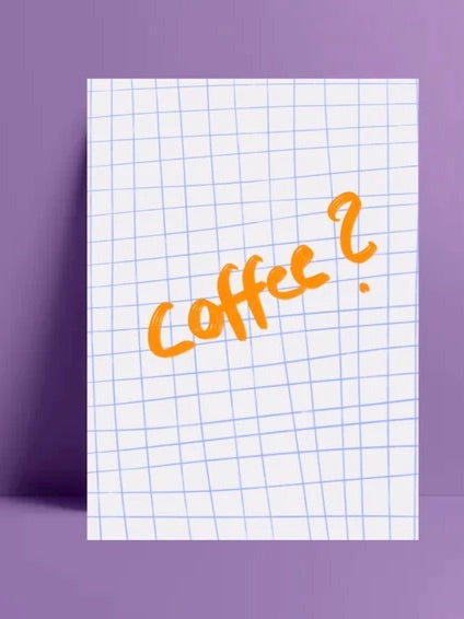 Coffee ?  - Postkarte von Ute Arnold - hej ibiza