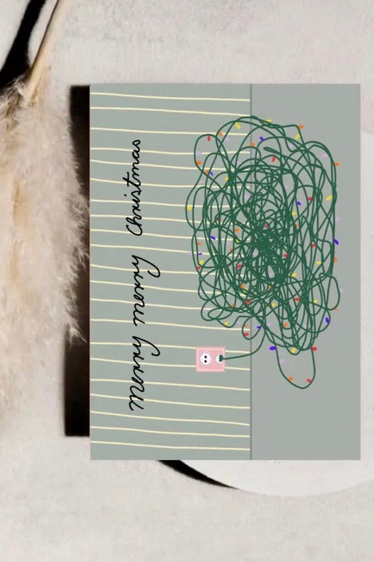 merry merry christmas🌲 Postkarte von Ute Arnold 🩷 hej ibiza