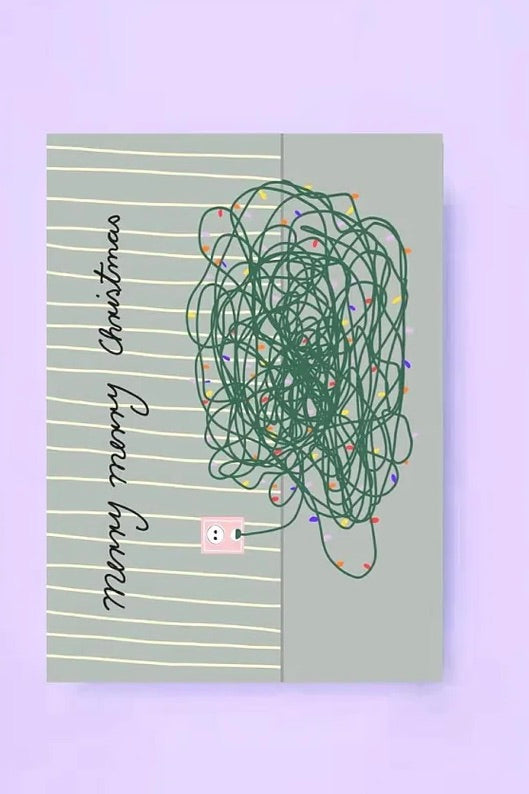 merry merry christmas🌲 Postkarte von Ute Arnold 🩷 hej ibiza