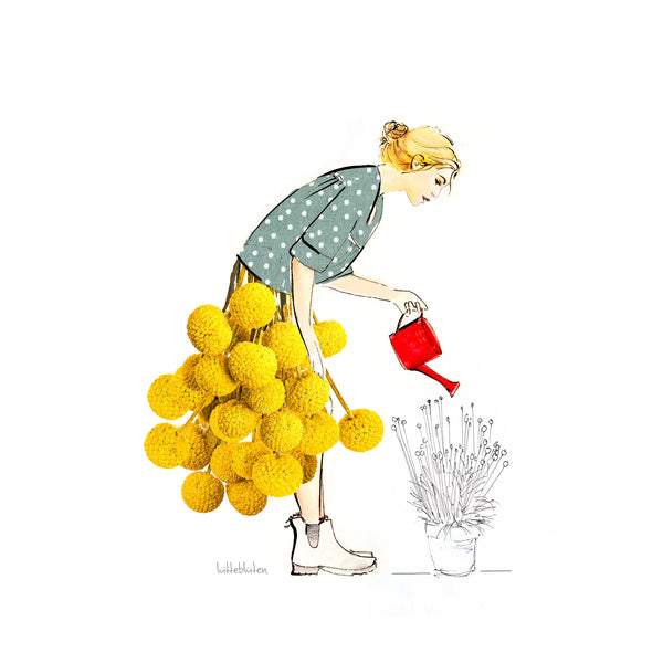 Meine rote Giesskanne ❤️  wundervolle Karten von Lütteblüten - Gabriele Ampt