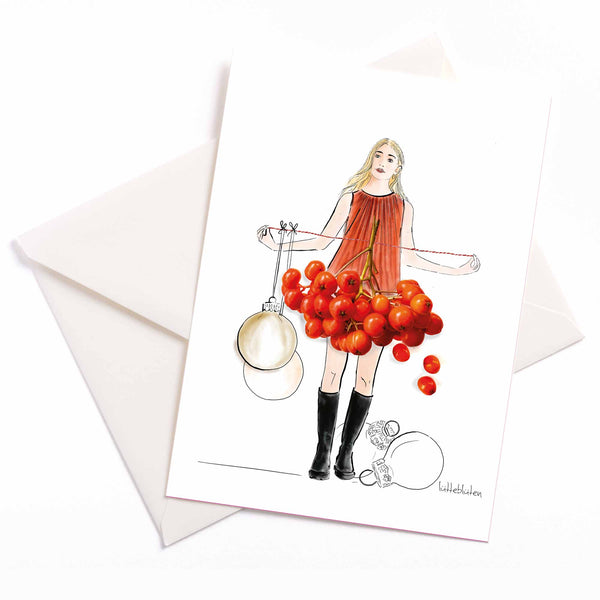 Vogelbeeren Weihnachts Outfit 🌟 zauberhafte Karten von Lütteblüten - Gabriele Ampt