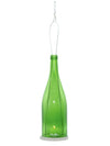 Hänge Windlicht 1 l Burgunder Flasche in grün