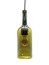 Hänge Leuchte aus der 1,5 l Wein Flasche in oliv