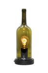 TischLampe 1,5 l Wein Flasche oliv