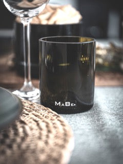 4er Set Trink Glas 350 ml oliv