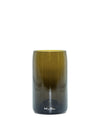 Vase aus der Champagner Flasche in oliv