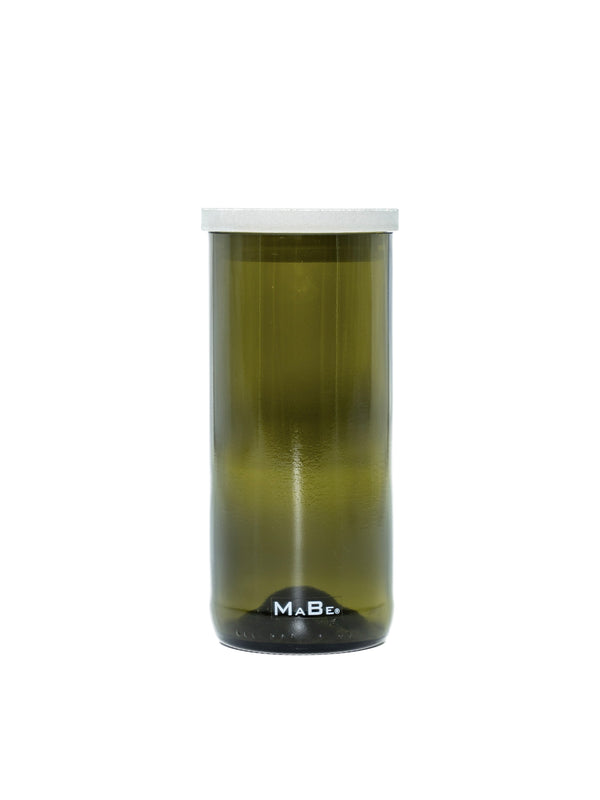 Vorrats Glas 400ml mit Beton Deckel in oliv