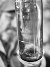 Vorrats Glas 350ml aus der  0,7 l Weinflasche in transparent