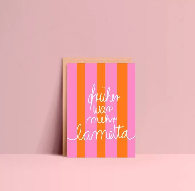 früher war mehr Lametta 🧡 Postkarte von Ute Arnold 🩷 hej ibiza