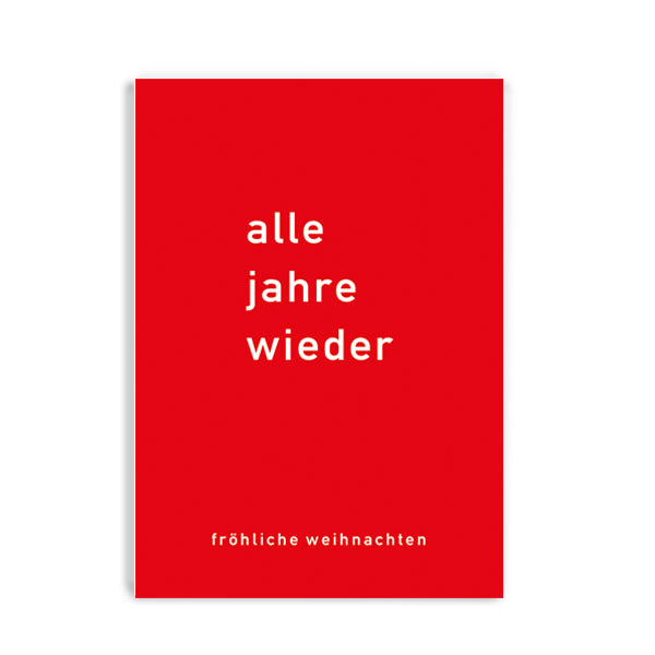 alle jahre wieder 🎶🎅 Postkarte von notthegirl aus Hamburg ✨ Weihnachtspost