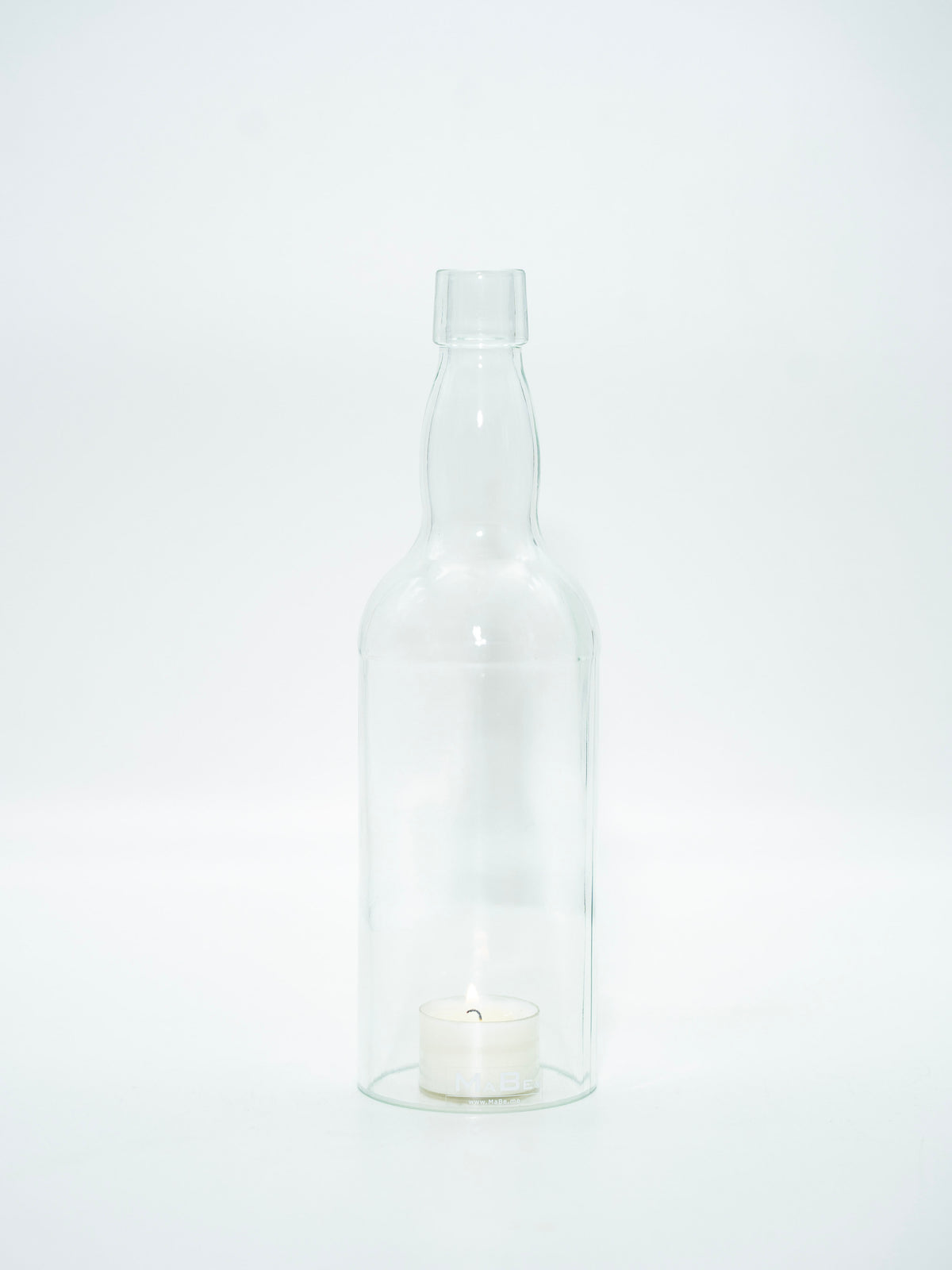 Windlicht Whisky Flasche in transparent - MaBe®