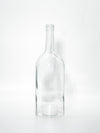 Windlicht 1,5 l Bordeaux Flasche in transparent